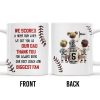 We Scored A Home Run When We Got You As Our Dad, Baseball Stitches And Uniforms - Personalized Custom Coffee Mug - DAD140_MG We Scored A Home Run When We Got You As Our Dad, Baseball Stitches And Uniforms - Personalized Custom Coffee Mug - DAD140_MG