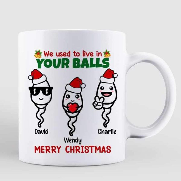 We Used To Live In Your Ball Funny Christmas Gift For Dad Personalized Mug We Used To Live In Your Ball Funny Christmas Gift For Dad Personalized Mug