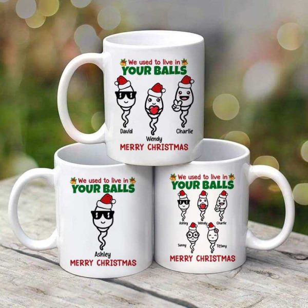 We Used To Live In Your Ball Funny Christmas Gift For Dad Personalized Mug We Used To Live In Your Ball Funny Christmas Gift For Dad Personalized Mug
