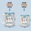 We Would Not Be Here Without You - Family Personalized Custom 3D Inflated Effect Printed Mug - Father's Day, Gift For Dad, Grandpa We Would Not Be Here Without You - Family Personalized Custom 3D Inflated Effect Printed Mug - Father's Day, Gift For Dad, Grandpa