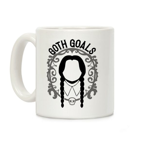 Wednesday Addams Goth Goals Coffee Mug Wednesday Addams Goth Goals Coffee Mug