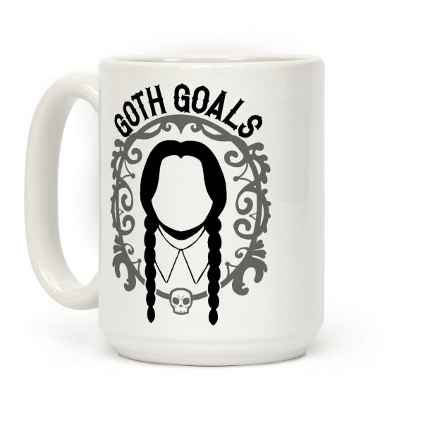 Wednesday Addams Goth Goals Coffee Mug Wednesday Addams Goth Goals Coffee Mug