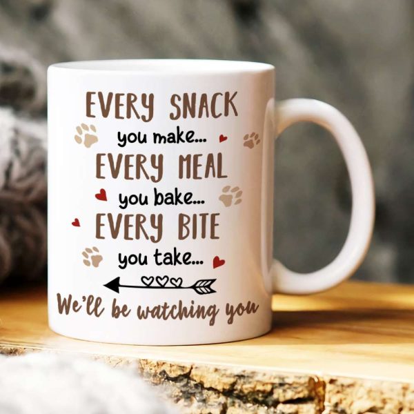 We'll Be Watching You, Gift For Dog Lover, Personalized Mug, Dog Lover Coffee Mug