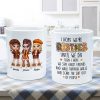 We're Besties Sisters Until We Die Personalized Mug, Fall Season Gift
