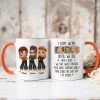 We're Besties Sisters Until We Die Personalized Mug, Fall Season Gift