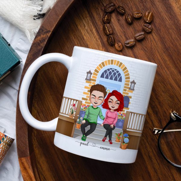 We're Crazy About Each Other, Couple Celebrating White Mug