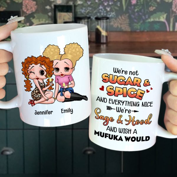 We're Not Sugar And Spice, Gift For Besties, Personalized Mug, Best Friends Drinking Mug 01QHHN270723HH We're Not Sugar And Spice, Gift For Besties, Personalized Mug, Best Friends Drinking Mug 01QHHN270723HH