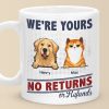 We're Yours And Forever - Dog & Cat Personalized Custom Mug - Gift For Pet Owners, Pet Lovers We're Yours And Forever - Dog & Cat Personalized Custom Mug - Gift For Pet Owners, Pet Lovers