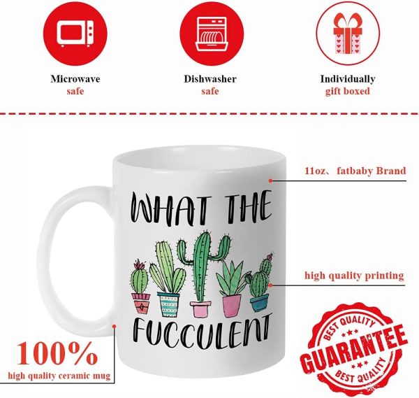 What the Fucculent Coffee Mug Funny Succulent Plant Lover Gift for Plant Lady Gardener What the Fucculent Coffee Mug Funny Succulent Plant Lover Gift for Plant Lady Gardener