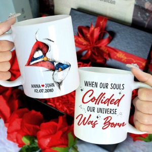 When Our Souls Collided Our Universe Was Born Personalized Mug, Couple Gift