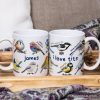 Whimsical Bird Tit Personalized Mug, Funny Birdwatcher Gift for Birder With Custom Name Whimsical Bird Tit Personalized Mug, Funny Birdwatcher Gift for Birder With Custom Name
