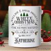 White Christmas Movie Vintage Personalized Mug, Haynes Sisters Wallace & Davis 1954 Holiday Gift with Custom Name White Christmas Movie Vintage Personalized Mug, Haynes Sisters Wallace & Davis 1954 Holiday Gift with Custom Name
