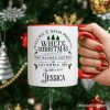 White Christmas Movie Vintage Personalized Mug, Haynes Sisters Wallace & Davis 1954 Holiday Gift with Custom Name White Christmas Movie Vintage Personalized Mug, Haynes Sisters Wallace & Davis 1954 Holiday Gift with Custom Name
