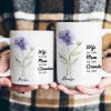 Wife Mom Grandma Birth Flower - Personalized Mug Wife Mom Grandma Birth Flower - Personalized Mug