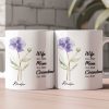 Wife Mom Grandma Birth Flower - Personalized Mug Wife Mom Grandma Birth Flower - Personalized Mug