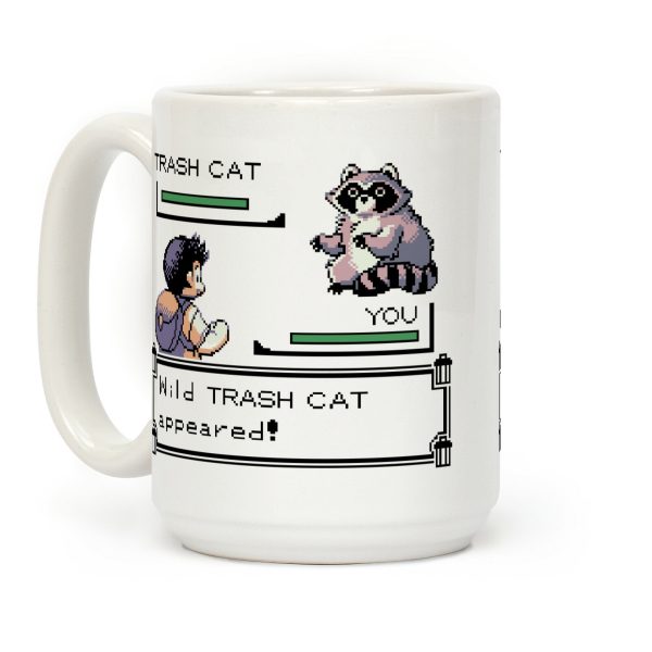 Wild Trash Cat Appears! Coffee Mug Wild Trash Cat Appears! Coffee Mug