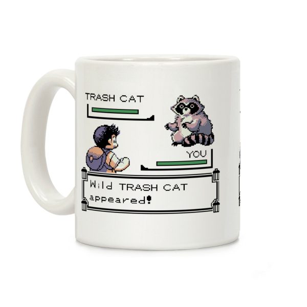 Wild Trash Cat Appears! Coffee Mug Wild Trash Cat Appears! Coffee Mug