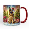 Winter Wonderland German Shepherd Personalized Mug, Cozy Christmas Gift with Custom Name Winter Wonderland German Shepherd Personalized Mug, Cozy Christmas Gift with Custom Name