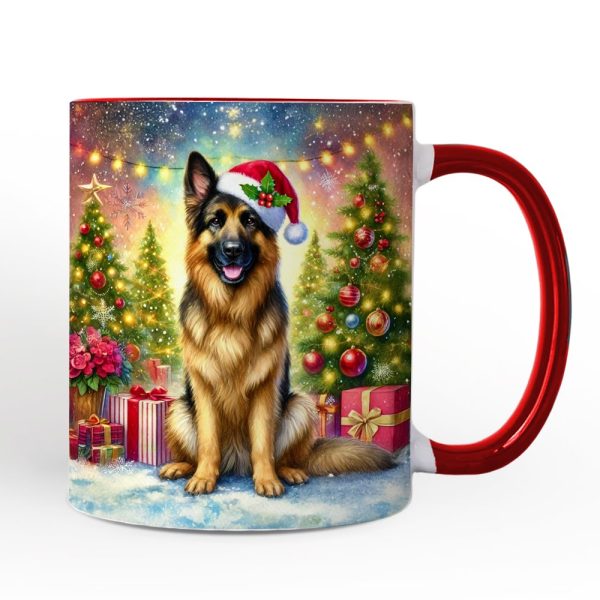Winter Wonderland German Shepherd Personalized Mug, Cozy Christmas Gift with Custom Name Winter Wonderland German Shepherd Personalized Mug, Cozy Christmas Gift with Custom Name