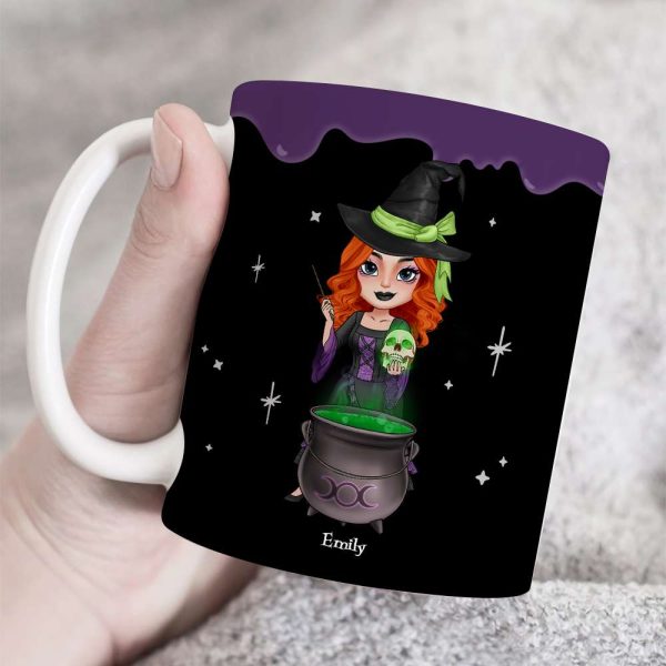 Witch's Brew, Gift For Witches, Personalized Mug, Edge To Edge Witch Squad Mug, Halloween Gift Witch's Brew, Gift For Witches, Personalized Mug, Edge To Edge Witch Squad Mug, Halloween Gift