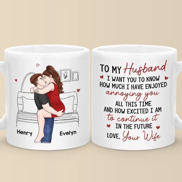 With You, I Can Be Myself - Couple Personalized Custom Mug - Gift For Husband Wife, Anniversary With You, I Can Be Myself - Couple Personalized Custom Mug - Gift For Husband Wife, Anniversary