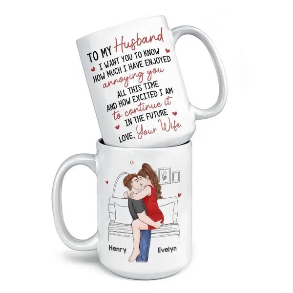 With You, I Can Be Myself - Couple Personalized Custom Mug - Gift For Husband Wife, Anniversary With You, I Can Be Myself - Couple Personalized Custom Mug - Gift For Husband Wife, Anniversary