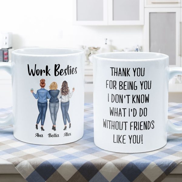 Work Bestie Thank You For Being You - Personalized Mug Work Bestie Thank You For Being You - Personalized Mug