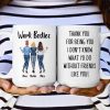 Work Bestie Thank You For Being You - Personalized Mug Work Bestie Thank You For Being You - Personalized Mug