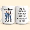 Work Bestie Thank You For Being You - Personalized Mug Work Bestie Thank You For Being You - Personalized Mug