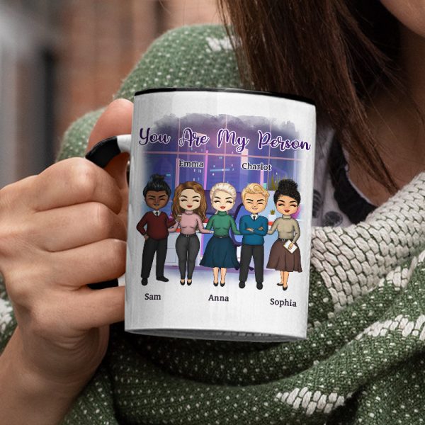 Work Made Us Colleagues Friends - BFF Bestie Gift - Personalized Custom Accent Mug Work Made Us Colleagues Friends - BFF Bestie Gift - Personalized Custom Accent Mug