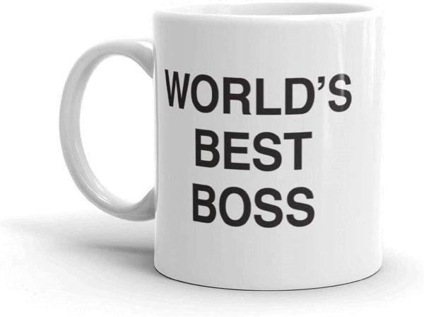 World's Best Boss Coffee Mug, Funny Office Gift for Boss Male Female, Boss Day Birthday Christmas Gift from Coworkers Employees World's Best Boss Coffee Mug, Funny Office Gift for Boss Male Female, Boss Day Birthday Christmas Gift from Coworkers Employees
