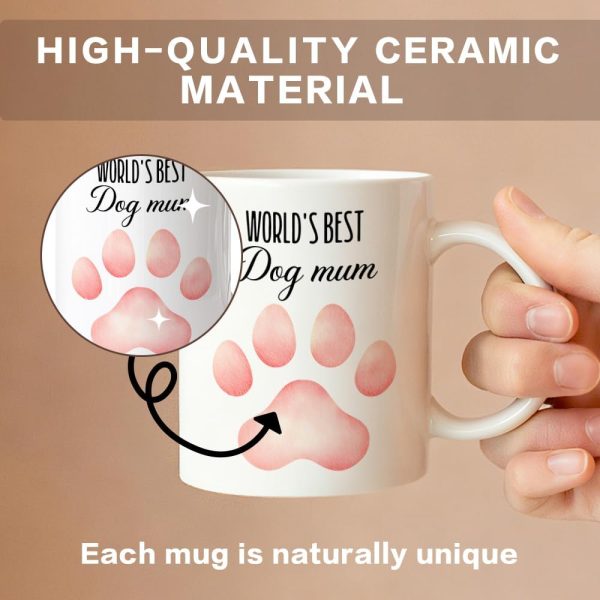 World's Best Dog Mom Coffee Mug Funny Dog Lover Gift for Dog Mom Wife Grandma Friend World's Best Dog Mom Coffee Mug Funny Dog Lover Gift for Dog Mom Wife Grandma Friend