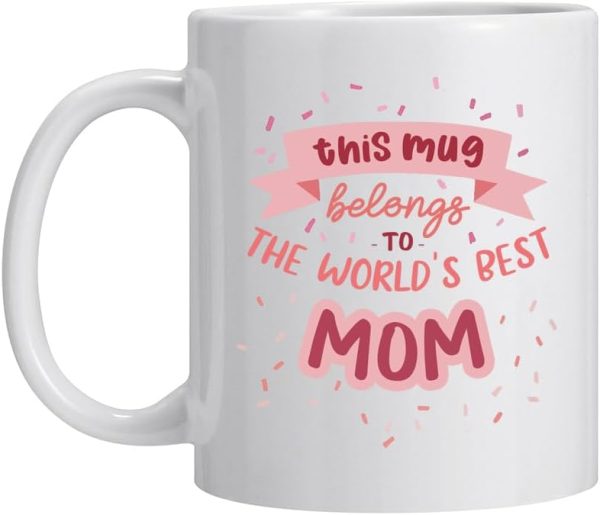 World's Best Mom Coffee Mug, Funny Gift for Mom from Daughter Son Kids Husband, Birthday Mother's Day Christmas Gift Idea World's Best Mom Coffee Mug, Funny Gift for Mom from Daughter Son Kids Husband, Birthday Mother's Day Christmas Gift Idea