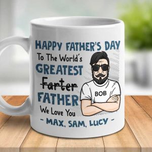 World's Greatest Father - Gift For Dad - Personalized Mug