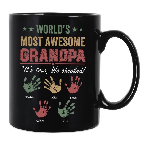 World's Most Awesome Grandpa - Personalized Mug - Ver 2 World's Most Awesome Grandpa - Personalized Mug - Ver 2