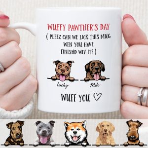 Wuffy Pawther's Day Custom Dog Mug C210