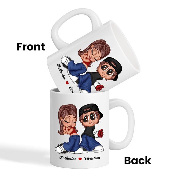 Y2K Couple Personalized Mug, Gift For Him, For Her