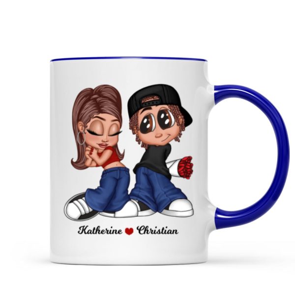 Y2K Couple Personalized Mug, Gift For Him, For Her
