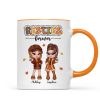 Y2K Fall Season Best Friends Sisters Colorful Pattern Personalized Mug, Gift For Besties Y2K Fall Season Best Friends Sisters Colorful Pattern Personalized Mug, Gift For Besties