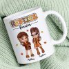Y2K Fall Season Best Friends Sisters Colorful Pattern Personalized Mug, Gift For Besties Y2K Fall Season Best Friends Sisters Colorful Pattern Personalized Mug, Gift For Besties