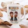 Y2K Fall Season Best Friends Sisters Colorful Pattern Personalized Mug, Gift For Besties Y2K Fall Season Best Friends Sisters Colorful Pattern Personalized Mug, Gift For Besties