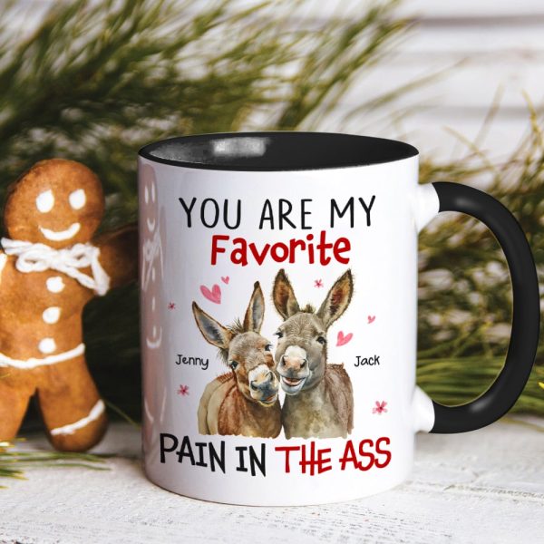 You Are My Favorite- Personalized Accent Mug- Couple Gift- Donkey Couple You Are My Favorite- Personalized Accent Mug- Couple Gift- Donkey Couple
