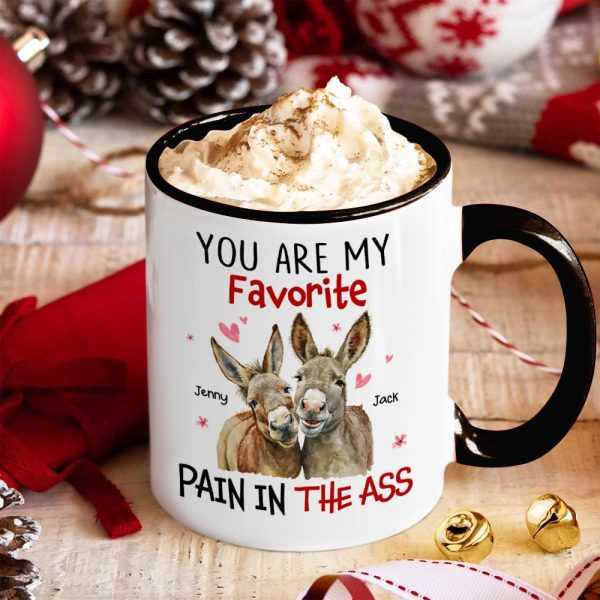 You Are My Favorite- Personalized Accent Mug- Couple Gift- Donkey Couple You Are My Favorite- Personalized Accent Mug- Couple Gift- Donkey Couple