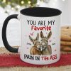You Are My Favorite- Personalized Accent Mug- Couple Gift- Donkey Couple You Are My Favorite- Personalized Accent Mug- Couple Gift- Donkey Couple