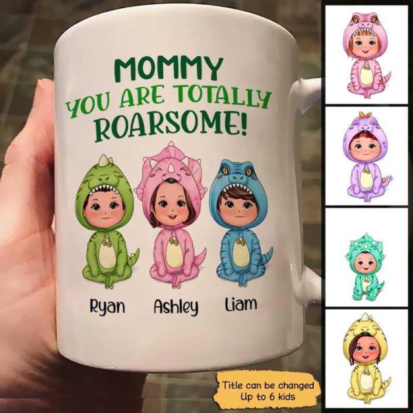 You Are Roarsome Cute Dinosaur Doll Personalized Mug You Are Roarsome Cute Dinosaur Doll Personalized Mug