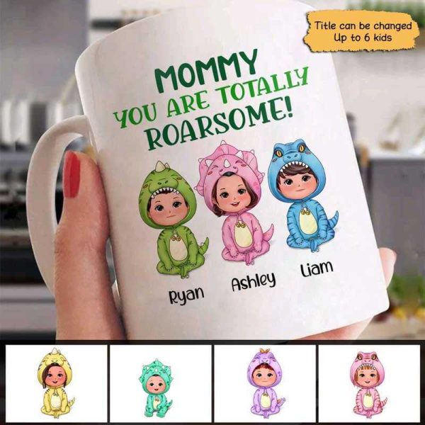You Are Roarsome Cute Dinosaur Doll Personalized Mug You Are Roarsome Cute Dinosaur Doll Personalized Mug