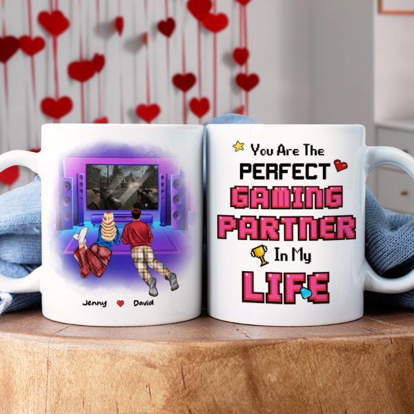 You Are The Perfect Gaming Partner In My Life, Couple Gift, Personalized Mug, Gamer Couple Mug You Are The Perfect Gaming Partner In My Life, Couple Gift, Personalized Mug, Gamer Couple Mug