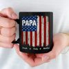 You Embody The Heart Of America - Family Personalized Custom Black Mug - Gift For Dad, Grandpa You Embody The Heart Of America - Family Personalized Custom Black Mug - Gift For Dad, Grandpa