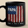 You Embody The Heart Of America - Family Personalized Custom Black Mug - Gift For Dad, Grandpa You Embody The Heart Of America - Family Personalized Custom Black Mug - Gift For Dad, Grandpa