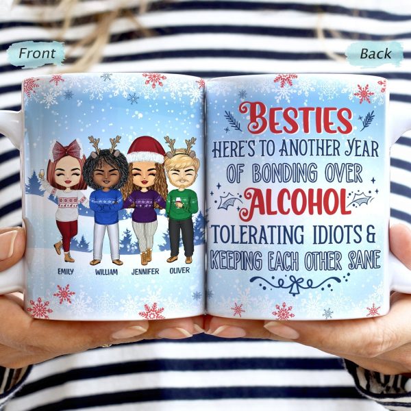 You Laugh I Laugh You Cry I Cry Best Friends - Christmas Gift For Besties - Personalized Custom White Edge-to-Edge Mug You Laugh I Laugh You Cry I Cry Best Friends - Christmas Gift For Besties - Personalized Custom White Edge-to-Edge Mug